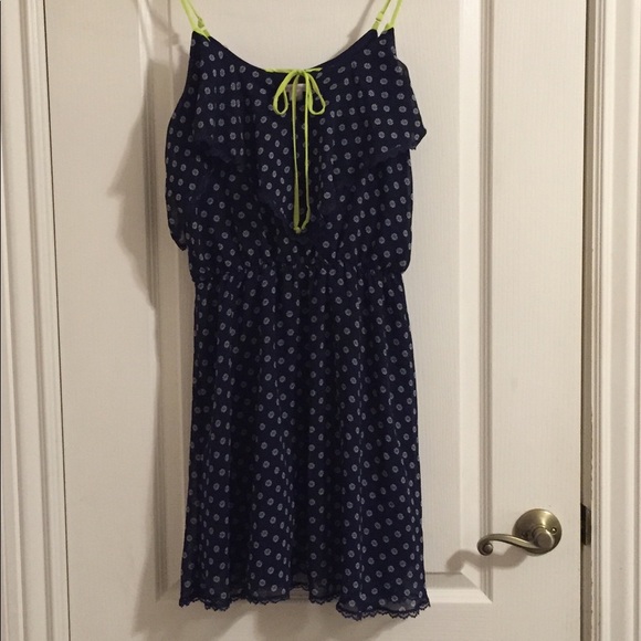 Xhilaration Dresses & Skirts - 🌟Blue Summer Dress With Lace Trim🌟